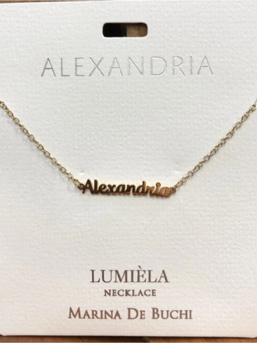 Alexandria Lumièla Gold Necklace by Marina de Buchi